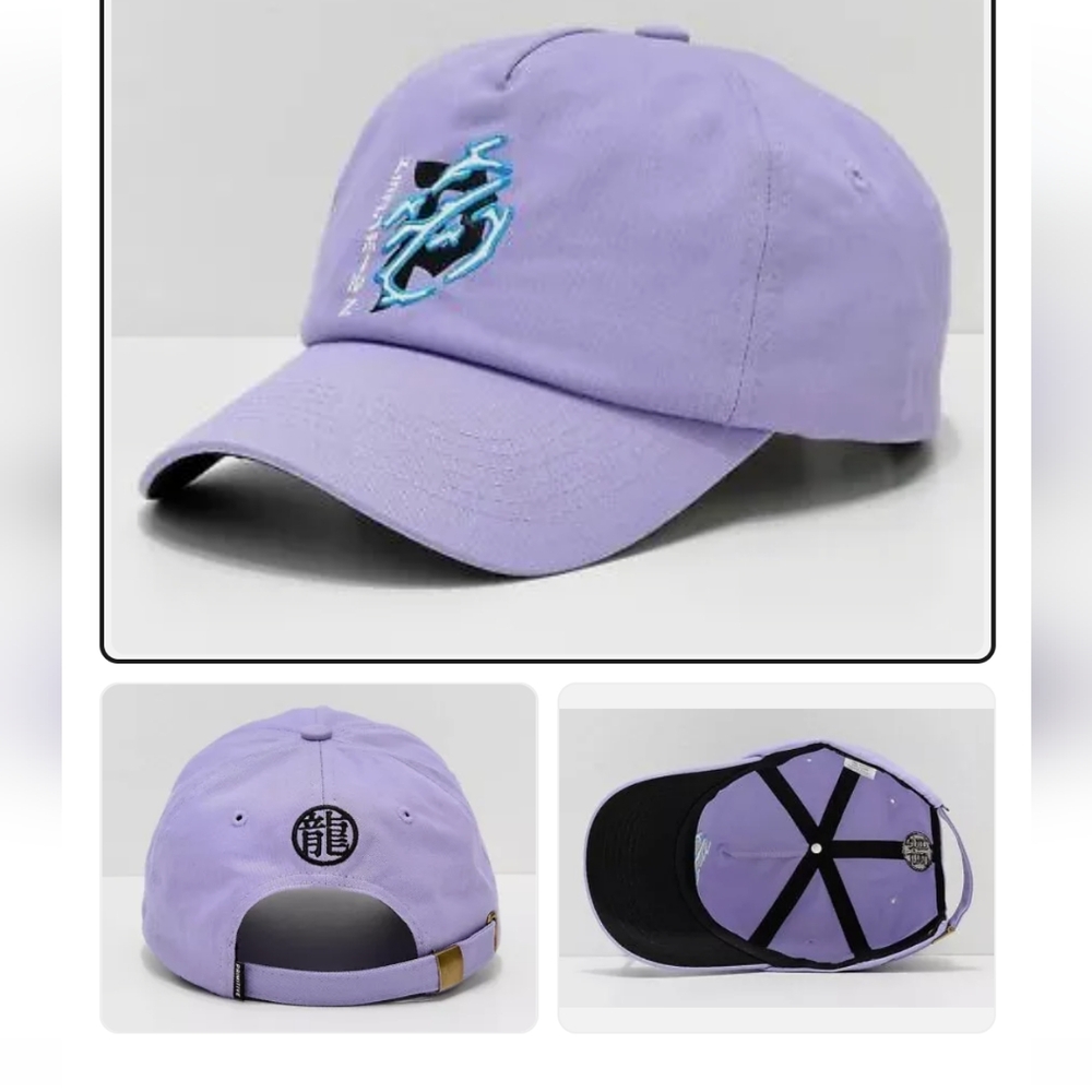 Primitive Skateboarding Apparel Men's X Dragon Ball Z Dirty P Lightning Hat Cap